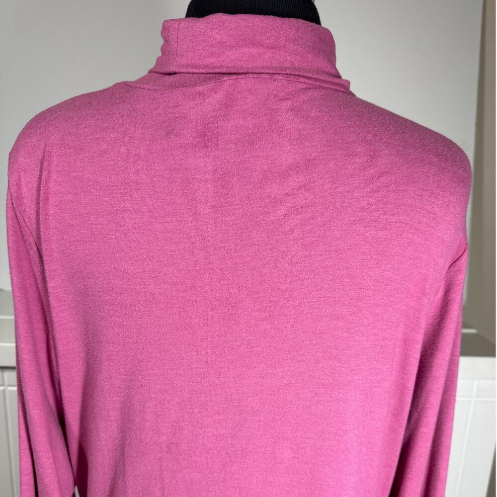 Daily Practice by Anthropologie Ruched Midi Dress Pink Jersey Knit Sz 1X Casual - Picture 7 of 11